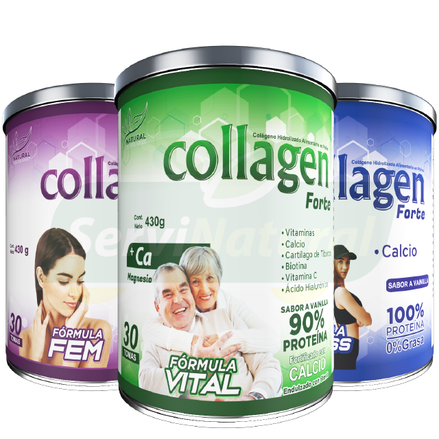 COLÁGENO FORTE 3 FÓRMULAS – ServiNatural